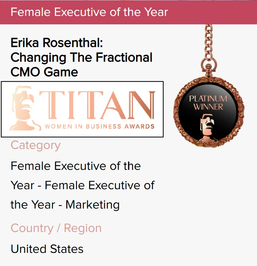Erika Rosenthal | Titan Award Platinum